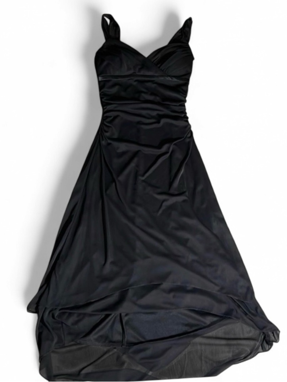 Ruby Rox Black Sleeveless High-Low Formal Dress